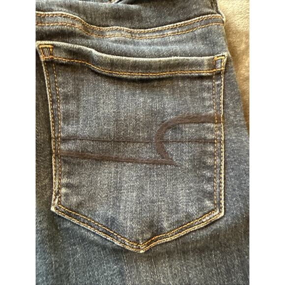 American Eagle Women's Hi-Rise Jegging Blue Denim Jeans Stretch Size 0 Short - Picture 11 of 15